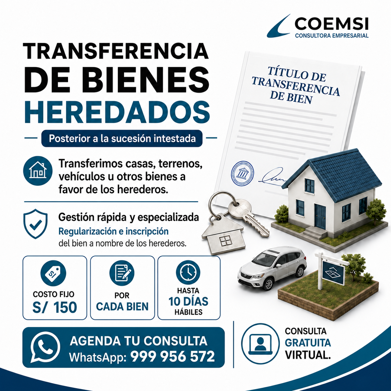 Transferencia de bienes heredados COEMSI